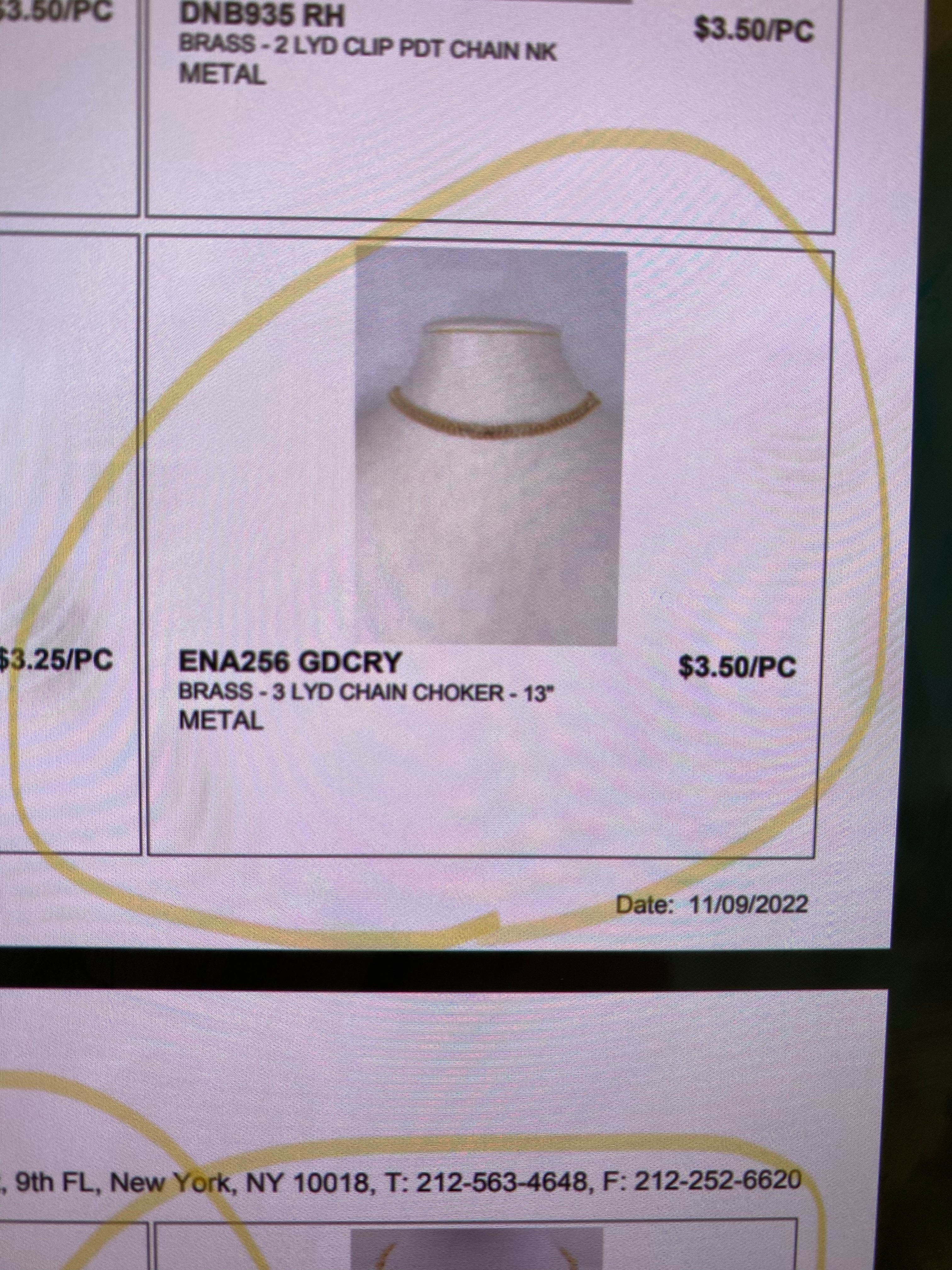 Chained shine Choker Necklace