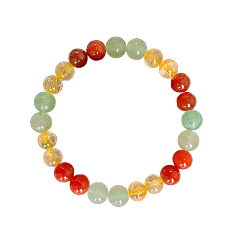 8mm Yellow Beaded Bracelet Bracelet Hand